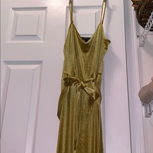 Forever 21 velvet jumpsuit